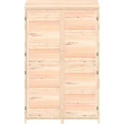The Living Store Trädgårdsbod 102x52x174,5 cm massivt granträ - Förråd & Redskapsbodar