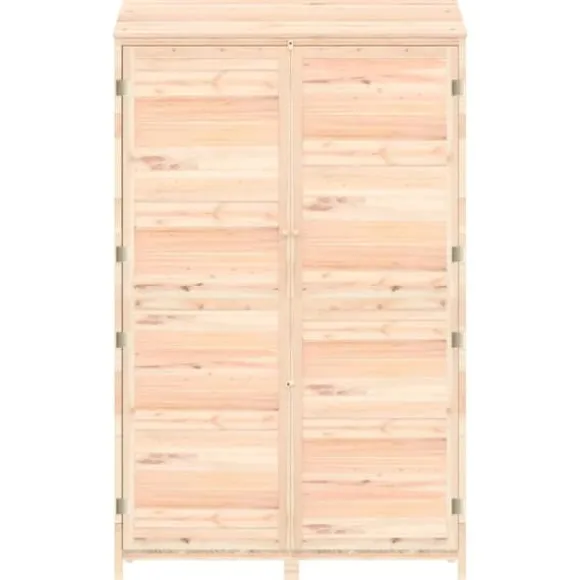 The Living Store Trädgårdsbod 102x52x174,5 cm massivt granträ - Förråd & Redskapsbodar