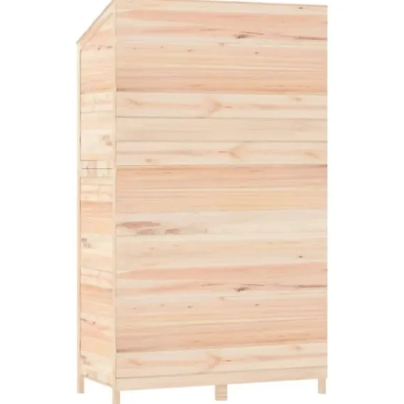 The Living Store Trädgårdsbod 102x52x174,5 cm massivt granträ - Förråd & Redskapsbodar