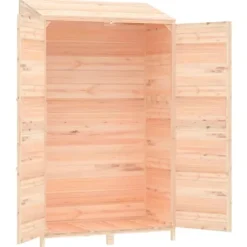 The Living Store Trädgårdsbod 102x52x174,5 cm massivt granträ - Förråd & Redskapsbodar