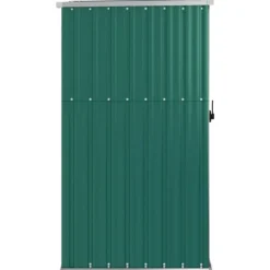 The Living Store Trädgårdsskjul grön 88x89x161 cm galvaniserat stål - Förråd & Redskapsbodar