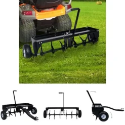 The Living Store Vertikalskärare för åkgräsklippare 102 cm - Gräsmatteluftare & -skärare