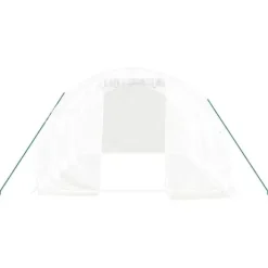 The Living Store Växthus med stålram vit 12 m² 4x3x2 m - Växthus