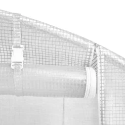 The Living Store Växthus med stålram vit 12 m² 4x3x2 m - Växthus