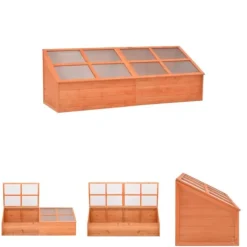 The Living Store Växthus trä 180x57x62 cm - Växthus