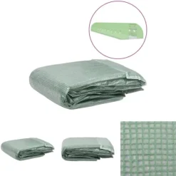 The Living Store Växthusöverdrag (54 m²) 300x1800x200 cm grön - Trädgårdsskötsel