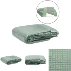 The Living Store Växthusöverdrag (32 m²) 400x800x200 cm grön - Trädgårdsskötsel