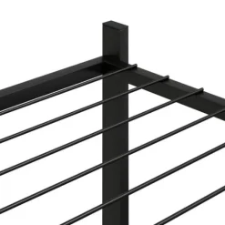 The Living Store Växtställ 83x25x60 cm svart järn - Växtställ