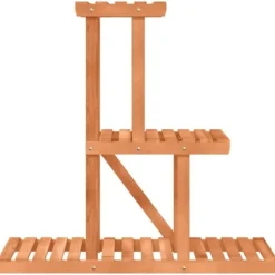 The Living Store Växtställ 81x25x75,5 cm massivt granträ - Växtställ