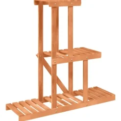 The Living Store Växtställ 81x25x75,5 cm massivt granträ - Växtställ