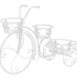 The Living Store Växtställ cykel vintage stil metall - Växtställ