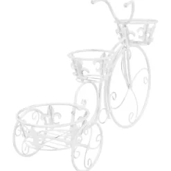 The Living Store Växtställ cykel vintage stil metall - Växtställ