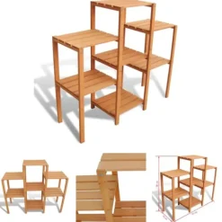 The Living Store Växtställ 97 x 31 x 87 cm - Växtställ