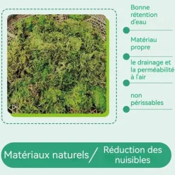 Torrt mousse för trädgård TD® 300g planteringsmousse fuktgivande för växter och blommor trädgårdsinredning