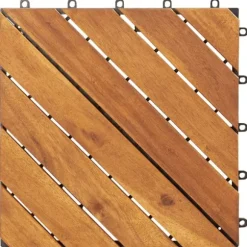 Trall 20 st brun 30x30 cm massivt akaciaträ