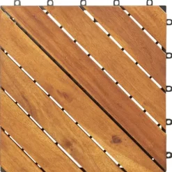 Trall 20 st brun 30x30 cm massivt akaciaträ - Trallplatta - Trallplattor - Home & Living