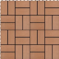 Trall 22 st 30x30 cm 2 kvm WPC brun