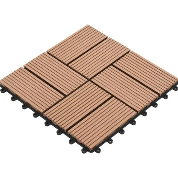 Trall 22 st 30x30 cm 2 kvm WPC brun