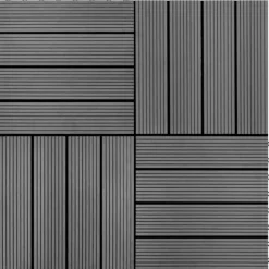 Trall 22 st 30x30 cm 2 kvm WPC grå