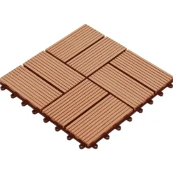 Trall 22 st 30x30 cm 2 kvm WPC teakfärg