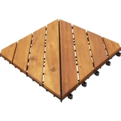 Trall 10 st 30x30 cm massivt akaciaträ