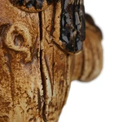 Träansiktsdekoration, 11x7x3,5 cm, Grön