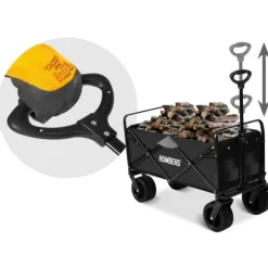 Transportvagn, hopfällbar 100l Humberg HM-512