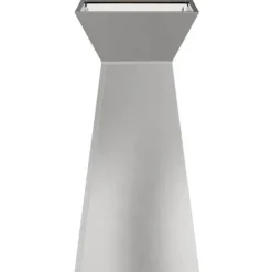 Trapetsformat växtställ i rostfritt stål | Mått: 35x35x73 cm | Färg: Borstad stål