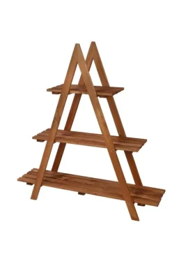 Träblomsterlåda 107x101x26 cm - RP/ 3-nivå/ Brun