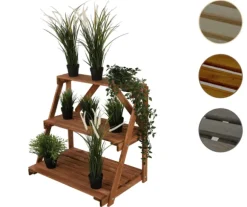 Träblomsterrabatt 90x85x67 cm - RP/ 3-nivå/ Brun