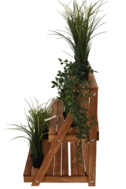 Träblomsterrabatt 90x85x67 cm - RP/ 3-nivå/ Brun