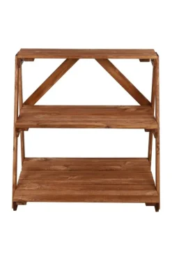 Träblomsterrabatt 90x85x67 cm - RP/ 3-nivå/ Brun