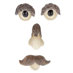 Trädansikte trädgårdsprydnad, 6x5,5x2 cm, flerfärgad, polyresin