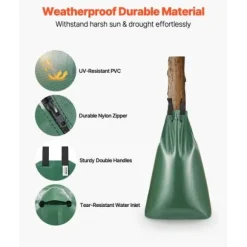 Trädbevattningspåse, 12-pack 75,7 L 5-9 timmars långsam frigivning, PVC