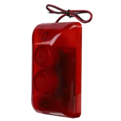 Trådbundet Strobe Siren Alarm med 12V 15W ljud och blinkande rött ljus för Home Hotel