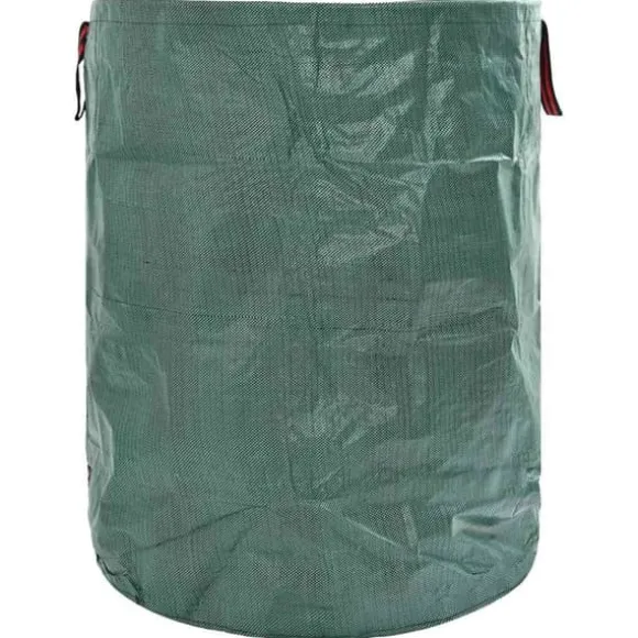 Trädgårdsavfallskassar med handtag - Fällbara runda 4 st | Färg: Grön | Storlek: 500 L