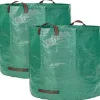 Trädgårdsavfallspåsar - 272 liter - Vattentålig - Återanvändbar - 3 handtag