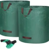 Trädgårdsavfallspåsar - 272L - Rivstark tyg - Vattentålig - UV-stabil