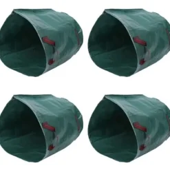 Trädgårdsavfallspåsar - MEN - 4 st - 270L - Extra stark polypropen - Grön