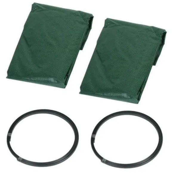 Trädgårdsavfallspåsar - miniClove - LIK5918 - 4x 272L - Grön och svart - Polyeten