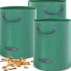 Trädgårdsavfallspåsar - MÄRKE - 272 L - Vattentät - UV-beständig - Robust PP-tyg