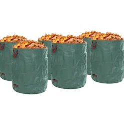 Trädgårdsavfallspåsar 12 pcs Grön 79 x 79 x 99,5 cm