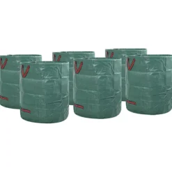 Trädgårdsavfallspåsar 12 pcs Grön 67 x 67 x 75,5 cm