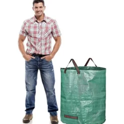 Trädgårdsavfallspåsar - Rivsäkra - 272L - Polypropen - Vattenavvisande - Allergivänligt
