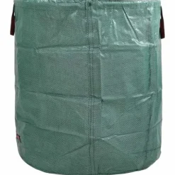 Trädgårdsavfallspåsar med handtag - Fällbara runda 120L | Färg: Grön | Antal: 12 st