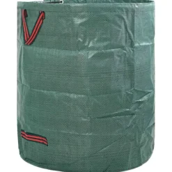 Trädgårdsavfallspåsar med handtag 12 st | Hopfällbara Runda | Färg: Grön | Kapacitet: 272 L