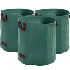 Trädgårdsavfallspåse, Kapacitet 272 Liter, Mått Ø67 x 76 cm, Förstärkta Handtag, Rivtålig, Vattenavvisande