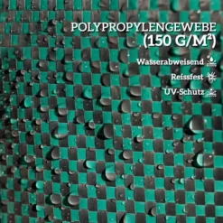 Trädgårdsavfallspåse, Kapacitet 272 Liter, Mått Ø67 x 76 cm, Förstärkta Handtag, Rivtålig, Vattenavvisande