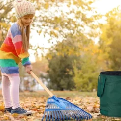 Trädgårdsavfallspåse set, 46x46 cm, Grön