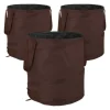 Trädgårdsavfallspåse set, 47x46 cm, Brun